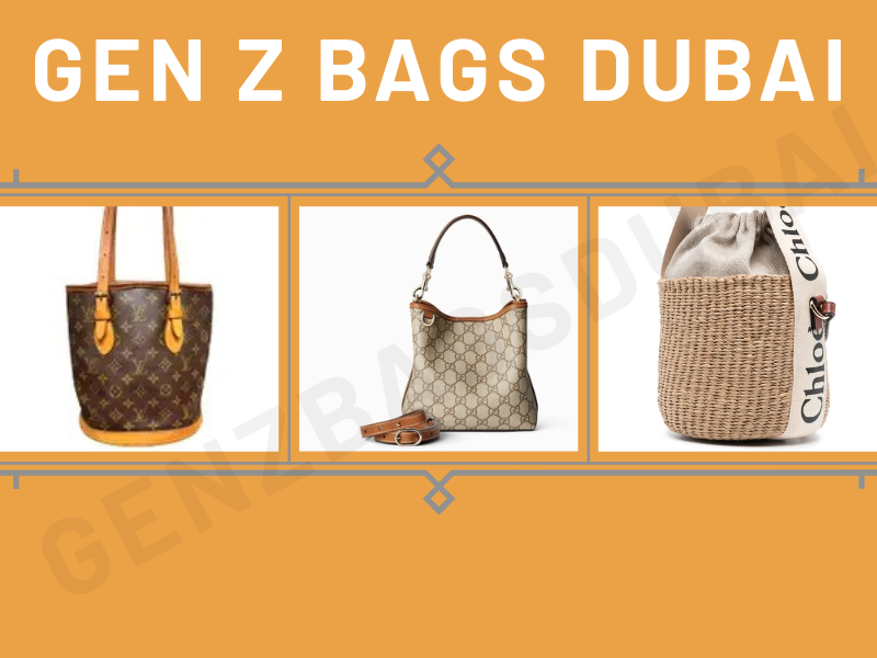 Replica-inspired luxury bucket bag collection from GEN Z BAGS DUBAI 2025 edition