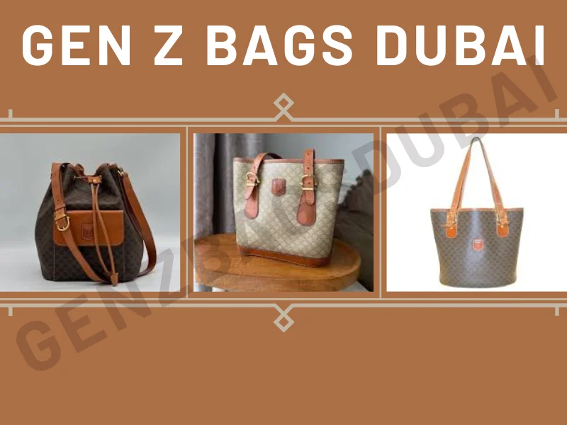 Classic Celine vintage bucket bag in Macadam monogram canvas with brown leather trim and drawstring – timeless Parisian luxury archival handbag