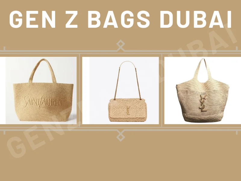 Hand-woven YSL raffia tote bag in soft neutral tones, perfect as a stylish Yves Saint Laurent summer beach bag for resort vacations