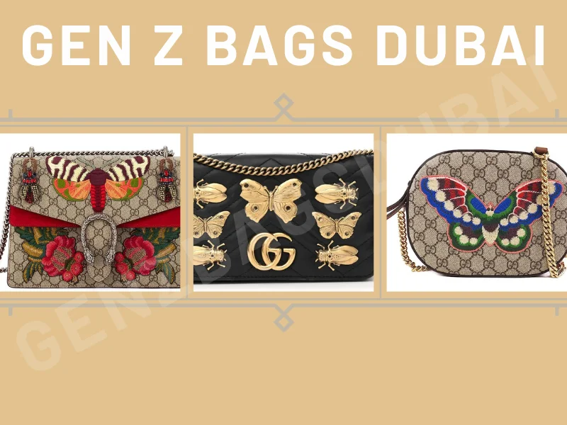 Luxurious Gucci Butterfly Bag in black leather with iconic crystal butterfly buckle – timeless Gucci style and craftsmanship
