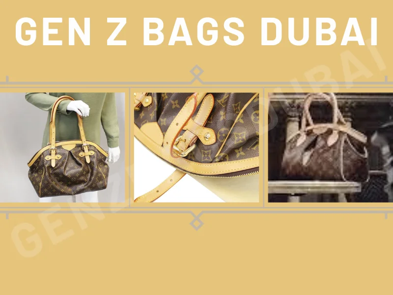 Louis Vuitton Tivoli GM Monogram Canvas borsa iconica vista frontale con manici Vachetta naturale