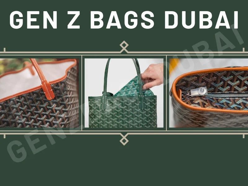 Close-up of Goyard-inspired canvas pattern – authentic vs faux Sac Goyard texture comparison