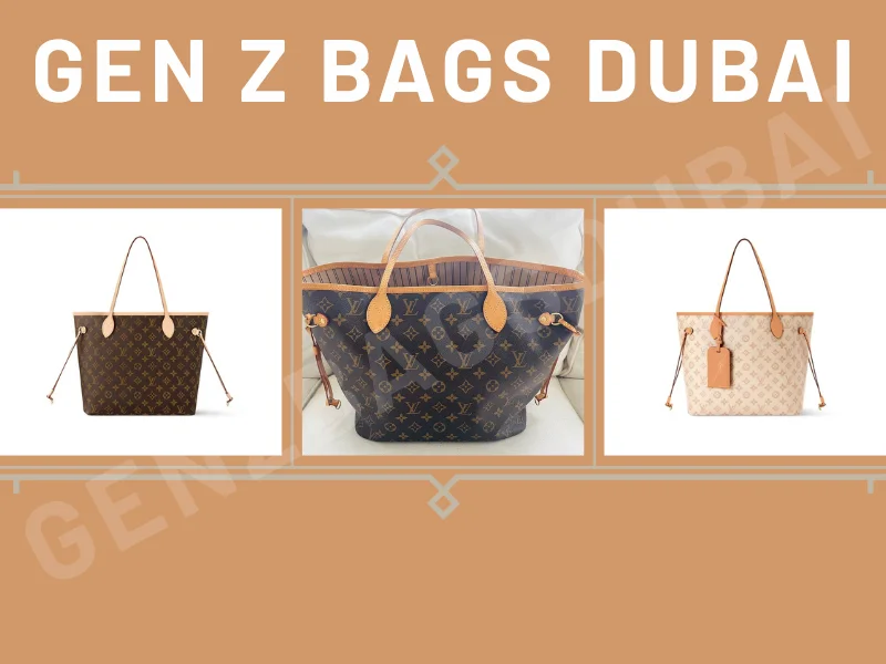 Elegant Louis Vuitton Neverfull tote bag in classic monogram canvas carried by a stylish woman on a city street, showcasing timeless luxury and everyday versatility