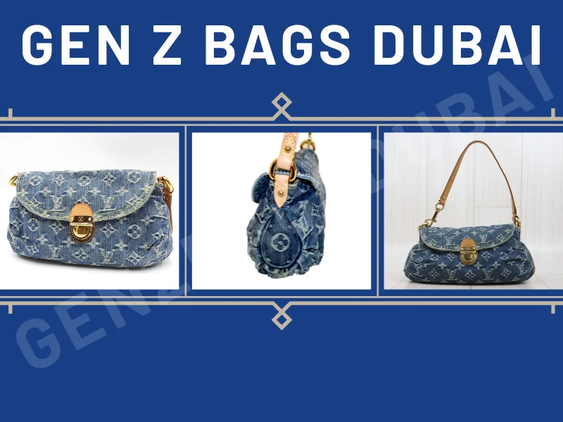Louis Vuitton Denim Mini Pleaty Bag in monogram blue denim with signature pleated shoulder design – iconic Y2K luxury vintage shoulder bag