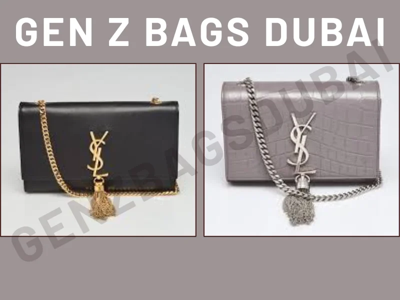 YSL Kate Tassel Bag – iconic grey luxury handbag with signature chain tassel