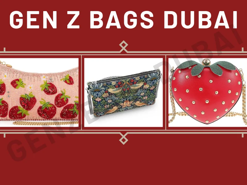 Premium crystal-embellished strawberry clutch bag – luxury designer-inspired handbag shaped like a strawberry with sparkling red body and green stem details.