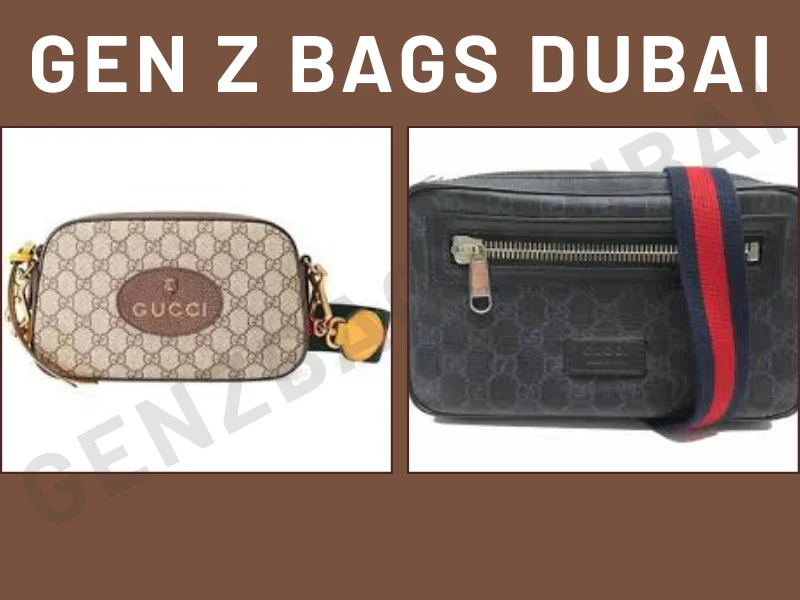 Sacoche banane Gucci GG Supreme noire portée en crossbody – élégance urbaine intemporelle