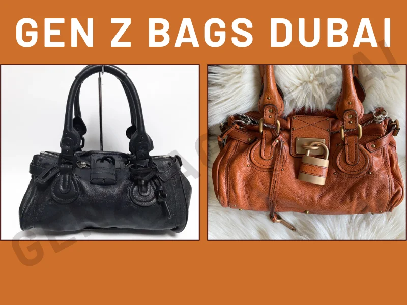 Vintage Chloé Paddington Bag in classic black leather with signature oversized padlock and key, iconic 2000s luxury it-bag on elegant display