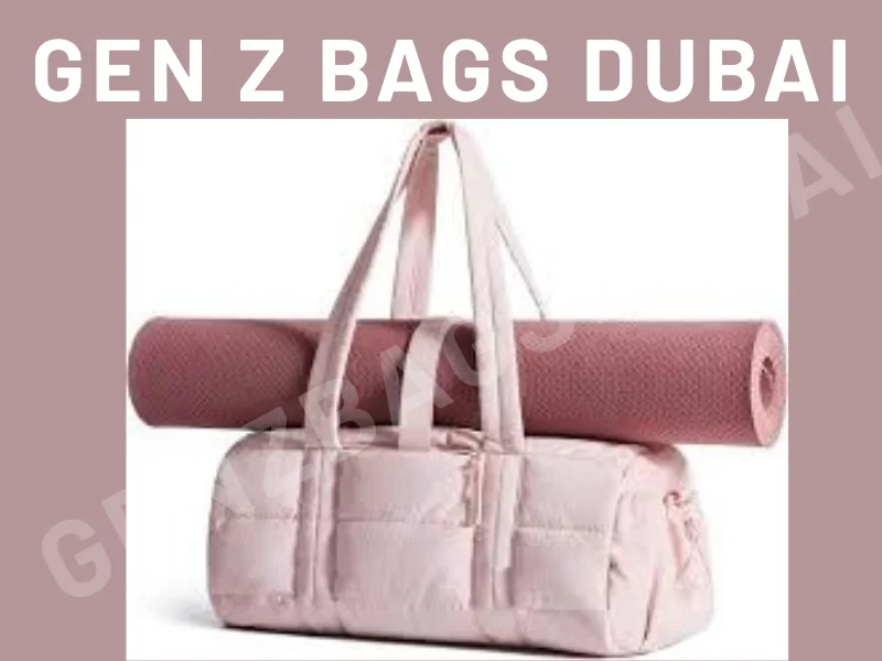 luxury yoga bag for women 2026 elegant beige vegan leather backpack with yoga mat